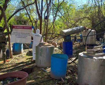 Semar-inhabilita-laboratorio-clandestino-en-Elota-Sinaloa-asegura-precursores-quimicos